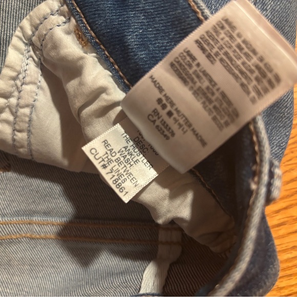 Mother NWT $238 Hustler Mid Rise Ankle Jeans 27 Read Between The Lines - Picture 5 of 7
